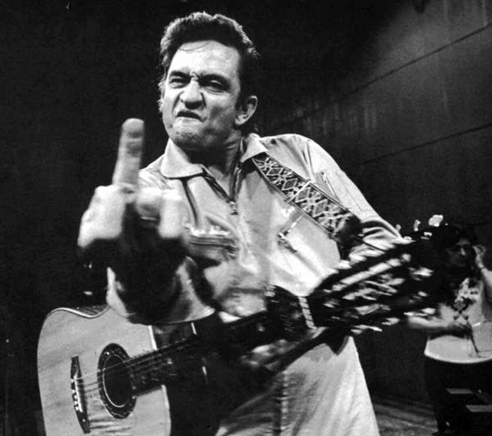 Johnny Cash middle finger